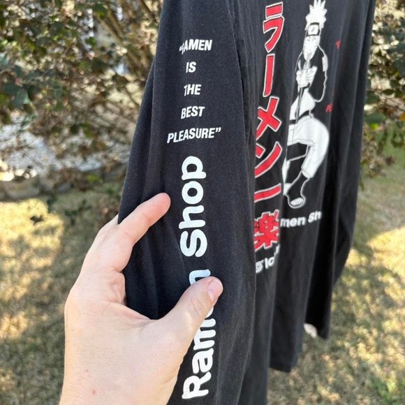 Black Naruto large long sleeve shirt Anime Core - Picture 6 of 7